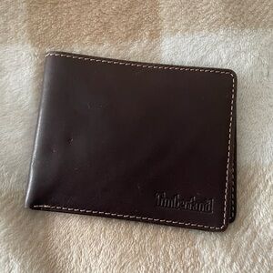 Timberland Dark Brown Leather Wallet Cash and Card Holder